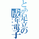 とある足立の成年電子遊戯（エロゲー）