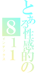 とある性感的の８１１（インデックス）