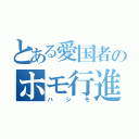 とある愛国者のホモ行進（ハシモ）