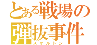 とある戦場の弾抜事件（スケルトン）