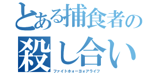 とある捕食者の殺し合い（ファイトホォーヨォアライフ）