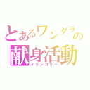 とあるワンダラーの献身活動（メランコリー）