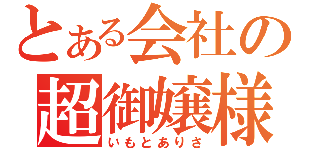 とある会社の超御嬢様（いもとありさ）