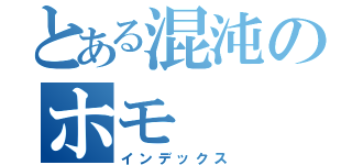 とある混沌のホモ（インデックス）