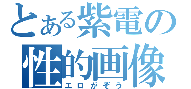 とある紫電の性的画像（エロがぞう）