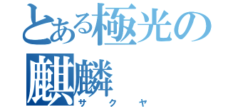 とある極光の麒麟（サクヤ）