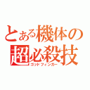 とある機体の超必殺技（ゴッドフィンガー）