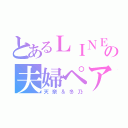 とあるＬＩＮＥの夫婦ペア画（天奈＆冬乃）