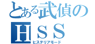 とある武偵のＨＳＳ（ヒステリアモード）