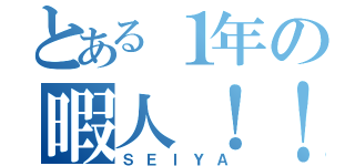 とある１年の暇人！！（ＳＥＩＹＡ）