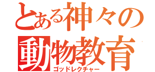 とある神々の動物教育（ゴッドレクチャー）