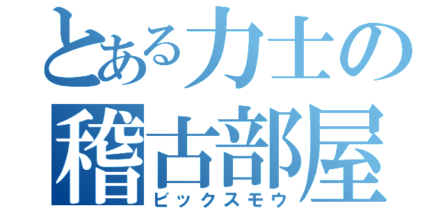 とある力士の稽古部屋（ビックスモウ）