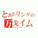 とあるリンダの万戈イム（ハラヘッタ…）