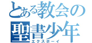 とある教会の聖書少年（エクスボーイ）