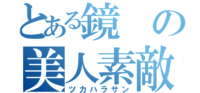 とある鏡の美人素敵（ツカハラサン）