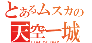 とあるムスカの天空ー城（トゥエル・ウル・ラピュタ）