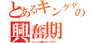 とあるキングダムの興奮期（ビンビンに跳ね上がってるぜ‼︎）