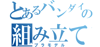 とあるバンダイの組み立て人形（プラモデル）