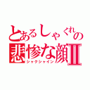 とあるしゃくれの悲惨な顔Ⅱ（シャクシャイン）