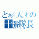 とある天才の十番隊長（ＣＡＰＴＡＩＮ）