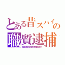 とある昔スパイの職質逮捕（普通の巡査が日向海岸の焼肉屋の近所で）