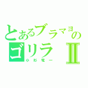 とあるブラマヨのゴリラⅡ（小杉竜一）