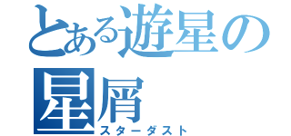 とある遊星の星屑（スターダスト）