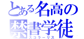 とある名高の禁書学徒（スコラーリス）