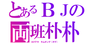 とあるＢＪの両班朴朴（カクテキ　キムチンゲ（チゲ））