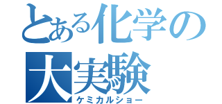 とある化学の大実験（ケミカルショー）