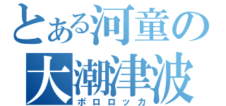 とある河童の大潮津波（ポロロッカ）