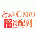 とあるＣＭの音符配列（メロディーライン）