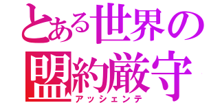 とある世界の盟約厳守（アッシェンテ）