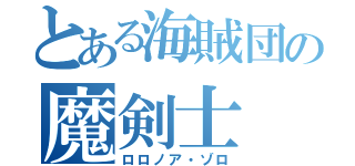 とある海賊団の魔剣士（ロロノア・ゾロ）