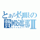 とある灼眼の贄殿遮那Ⅱ（こくいんとう）