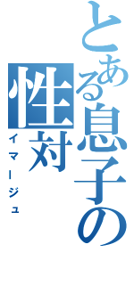 とある息子の性対（イマージュ）