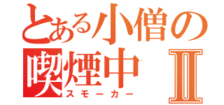 とある小僧の喫煙中Ⅱ（スモーカー）