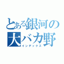 とある銀河の大バカ野郎（インデックス）