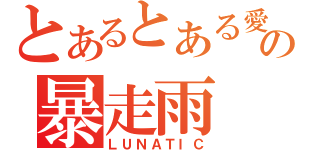 とあるとある愛家の暴走雨（ＬＵＮＡＴＩＣ）