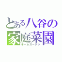 とある八谷の家庭菜園（ホームガーデン）