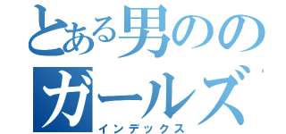 とある男ののガールズバー（インデックス）