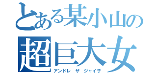 とある某小山の超巨大女（アンドレ　ザ　ジャイ子）