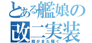 とある艦娘の改二実装（豚がまた騒ぐ）