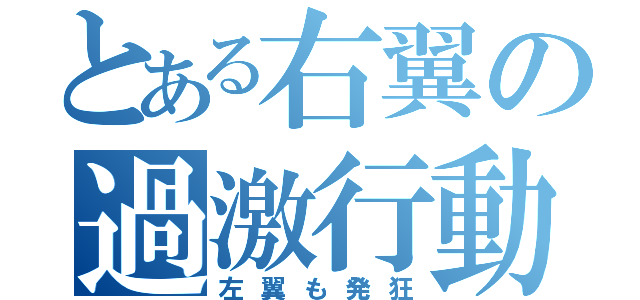 とある右翼の過激行動（左翼も発狂）