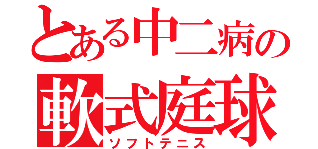 とある中二病の軟式庭球（ソフトテニス）