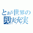 とある世界の現実充実（リアル）