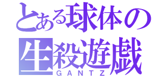 とある球体の生殺遊戯（ＧＡＮＴＺ）