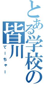 とある学校の皆川（てーちゃー）