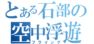 とある石部の空中浮遊（フライング）