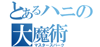 とあるハニの大魔術（マスタースパーク）